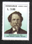 Stamps Honduras -  Bicentenario del General Cabañas