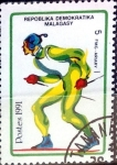 Stamps : Africa : Madagascar :  Intercambio nf4b 0,20 usd 5 francos 1991