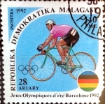 Stamps : Africa : Madagascar :  Intercambio cxrf 0,20 usd 140 francos 1992