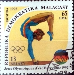 Stamps Madagascar -  Intercambio cxrf 0,20 usd 65 francos 1992