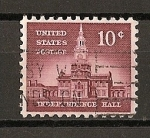 Stamps United States -  Serie Basica./ Hall de la Independencia.