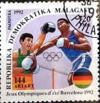Stamps Madagascar -  Intercambio cxrf 0,50 usd 720 francos 1992