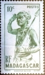 Stamps : Africa : Madagascar :  Intercambio 0,20 usd 10 cent. 1946