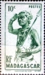 Stamps : Africa : Madagascar :  Intercambio 0,20 usd 10 cent. 1946