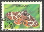 Stamps Tanzania -  Mariposa