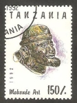 Stamps Tanzania -  1368 - Arte Makonde, máscara