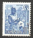 Sellos de Africa - Uganda -  54 - Cultivo del algodón