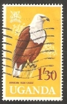 Stamps Uganda -  73 - Águila