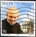 Stamps Malta -  Intercambio 1,00 usd 8 cent. 2007