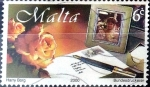 Stamps Malta -  Intercambio 0,40 usd 6 cent. 2000
