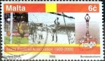Stamps Malta -  Intercambio cxrf2 0,35 usd 6 cent. 2000