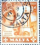 Sellos del Mundo : Europa : Malta : Intercambio 0,20 usd 1/2 p.  1956