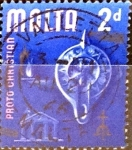 Stamps Malta -  Intercambio 0,20 usd 2 p. 1965