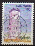 Stamps Denmark -  DINAMARCA 1980 Scott 667 Sello Turismo Faro Skagen Usado Michel 705