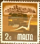 Stamps : Europe : Malta :  Intercambio 0,20 usd 2 cent. 1973