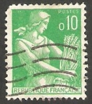 Stamps France -  1115 A - Cosechando