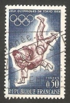 Stamps France -  1428 - Olimpiadas de Tokyo