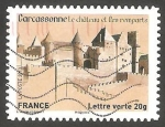 Stamps France -  870 - Castillo Carcassonne