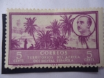 Stamps Spain -  Ed:ES-AO 4 - Franco -Territorio del  África Occidental Española-Tinzgarrentz Oasis.