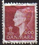 Sellos del Mundo : Europa : Dinamarca : DINAMARCA 1990 Scott 894 Sello Reina Margarita II Michel 1327 Usado