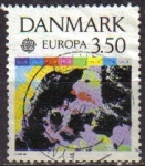 Sellos de Europa - Dinamarca -  DINAMARCA 1991 Scott 936 Sello Serie Europa Fotografías Térmicas Desde Satélite Usado