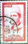 Stamps : Africa : Morocco :  Intercambio 0,20 usd 50 francos  1957