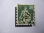 Stamps : Europe : Switzerland :  Helvetia-Suiza- Circa.
