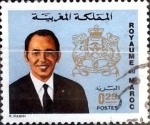 Stamps Morocco -  Intercambio 0,20 usd 25 cent. 1973