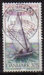 Stamps Denmark -  DINAMARCA 1996 Scott 1053 Sello Barco de Madera Michel 1128 Usado