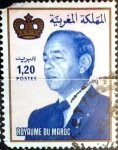 Stamps : Africa : Morocco :  Intercambio 0,20 usd 1,20 dinares 1988