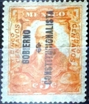 Sellos de America - M�xico -  Intercambio 0,35 usd 5 cent. 1914