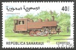 Stamps Morocco -  República Saharaui - Locomotora