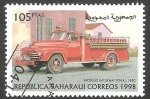 Stamps Morocco -  República Saharaui - Vehículo de bomberos