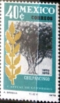 Stamps Mexico -  Intercambio crxf 0,30 usd 40 cent. 1972
