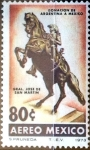 Stamps Mexico -  Intercambio crxf 0,25 usd 80 cent. 1973