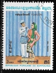 Stamps : Asia : Cambodia :  Camboya-cambio