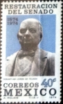 Stamps Mexico -  Intercambio crxf 0,30 usd 40 cent. 1974