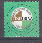 Stamps : America : Colombia :  100 años de la  síntesis de la aspirina