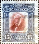 Stamps Mexico -  Intercambio 0,50 usd 15 cent. 1910