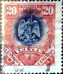 Stamps Mexico -  Intercambio 0,40 usd 20 cent. 1899