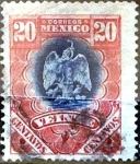 Stamps Mexico -  Intercambio 0,40 usd 20 cent. 1899