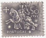 Sellos de Europa - Portugal -  caballero medieval