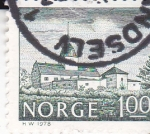Sellos de Europa - Noruega -  edificación