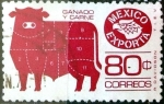Stamps : America : Mexico :  Intercambio 0,20 usd 80 cent. 1976
