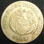 monedas de America - Colombia -  1964 (Reverso)