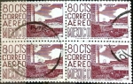 Stamps Mexico -  Intercambio 1,20 usd 4 x 80 cent. 1963