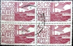 Sellos de America - M�xico -  Intercambio 1,20 usd 4 x 80 cent. 1963