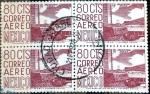 Stamps Mexico -  Intercambio 1,20 usd 4 x 80 cent. 1963