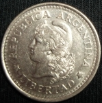 monedas de America - Argentina -  1957 (Anverso)