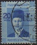 Sellos de Africa - Egipto -  EGIPTO EGYPTO 1937 Scott 215 Sello Personaje Rey Farouk Usado